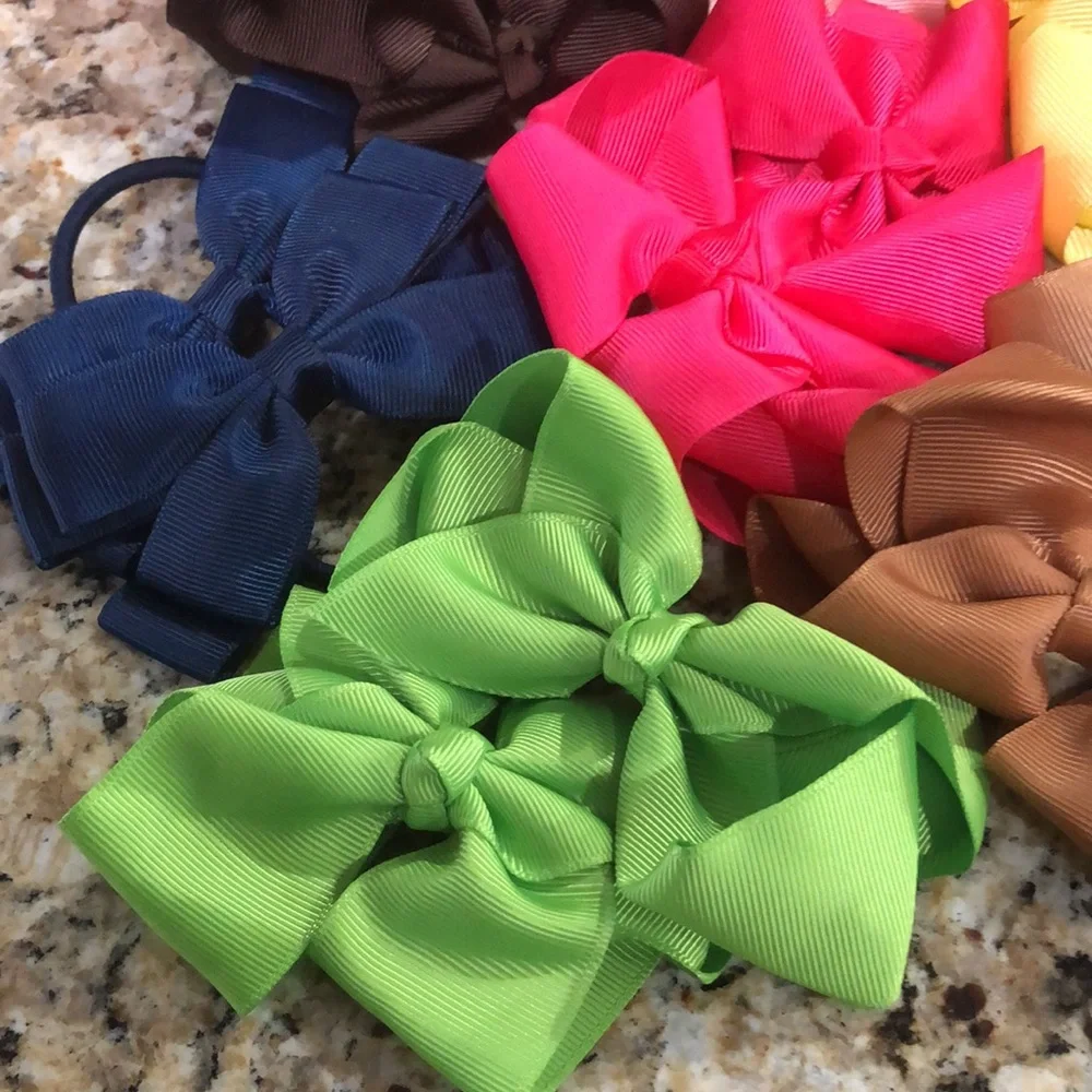 Colorful Kids Hair Bow Set 20